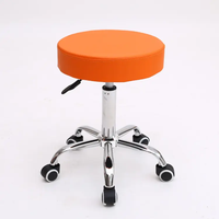 Chaise de salon roulante réglable, tabouret de maquillage, siège de travail pour barbier, pour spa et salon U-D01