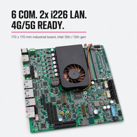 Carte mère industrielle Intel 12e et 13e génération Alder Raptor Lake 6x COM RS232 RS485 2x Intel I226 LAN HD 2.0 DP LVDS EDP DC 12-19V