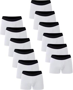 Calzoncillos bóxer clásicos CELINNE de algodón elástico para hombre, transpirables, negros, con cintura elástica y abertura frontal. - Product Image 6