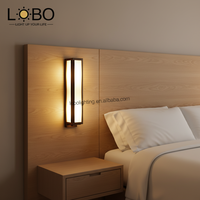 Lampe murale rectangulaire de luxe pour hôtel, certifiée UL, style moderne et apaisant, idéale pour les suites de type Marriott Fairfield Inn, décoration intérieure.