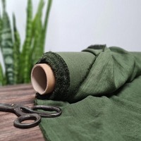 Fournisseur d'or Tissu de lin pur écologique Vente en gros 100% lin Tissu de jupe uni
