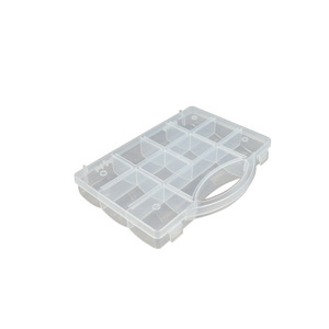 Transparent Plastic Storage Box 11 Compartments Portable Organizer For Craft Hardware Accessories Office Use - Product Image 5