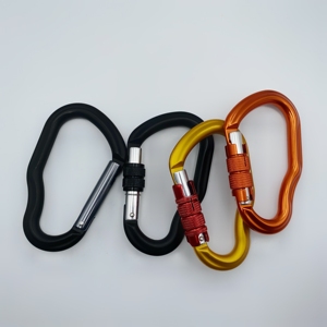 CLIWIZ 25KN Gancho de presión de escalada de aluminio redondo con cerradura en forma de D de alta resistencia SGM7117 - Product Image 5