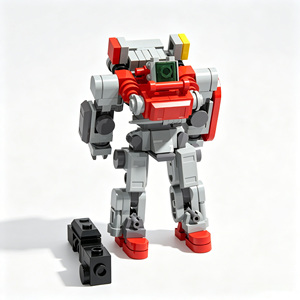 Outpost Garrison STEM <b>Learning</b> Assembly Bricks Kit <b>Tower</b> Defender Unit‑5 Robot Mecha DIY Building Blocks Creative Model Toy - Product Image 5