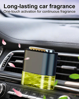 Diffuseur de parfum de voiture en alliage de verre de qualité supérieure avec clip de ventilation, logo personnalisé, flacon vide rechargeable pour cadeaux d'entreprise