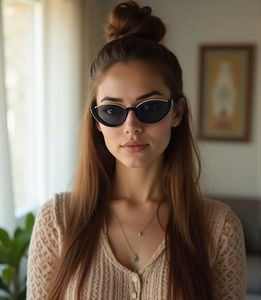 Unisex Small Cateye UV400 PC Frame Full Rim Fashionable Sunglasses with Sample Making Service - Product Image 1