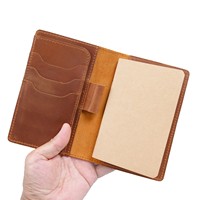 de qualité supérieure avec fentes pour cartesBoucle de stylo Étui pour ordinateur portable en cuir véritable haute capacité