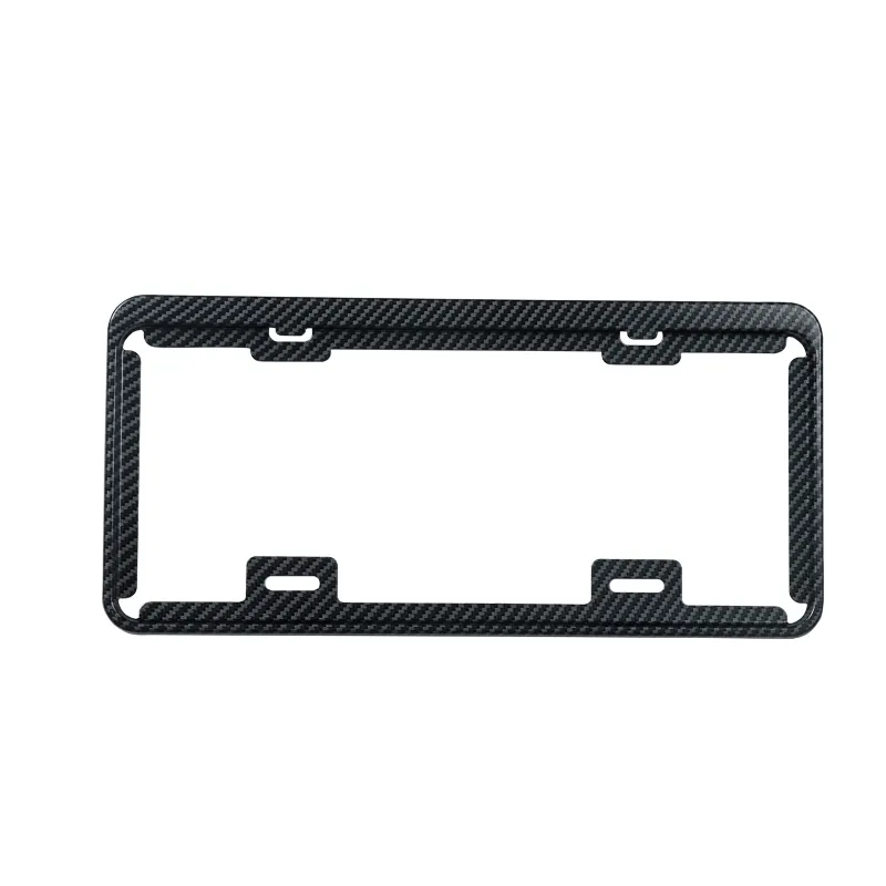 Customized High Quality Plastic Blank Black Car Plate Holder License Plate Frame
