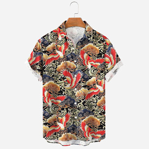 RNSHANGER verano <span class=keywords><strong>hombres</strong></span> pájaro <span class=keywords><strong>disfraces</strong></span> vacaciones Vintage camisa hawaiana <span class=keywords><strong>para</strong></span> <span class=keywords><strong>hombres</strong></span> 3D Animal patrón Casual blusa <span class=keywords><strong>para</strong></span> hombre - Product Image 5