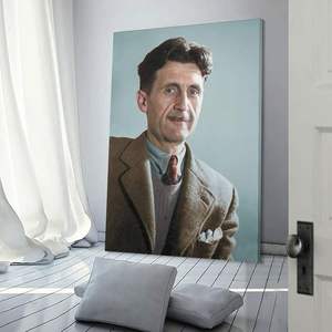 ภาพเหมือนวรรณกรรมของจอร์จออร์เวลล์อิมเพรสชั่นนิสต์1984โปสเตอร์ติดผนังศิลปะตกแต่งบ้านสีน้ำมันขนาดกลาง - Product Image 1