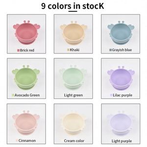 Plato de Silicona de Grado Alimenticio para Bebés, Diseño de Cangrejo, Antideslizante, Libre de BPA, Diseño de Dibujos Animados, Color Verde - Product Image 5