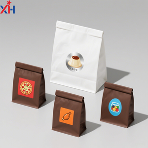 Có thể tái chế Takeaway bánh mì bao bì thực phẩm vuông dưới giá cả cạnh tranh biểu tượng tùy chỉnh sinh thái thân thiện Kraft túi giấy - Product Image 2