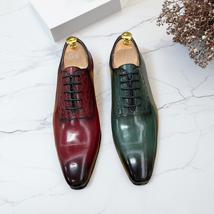 รองเท้าหนังแท้สไตล์วินเทจหรูหราสำหรับผู้ชาย รองเท้าออกซ์ฟอร์ดแบบทางการ กันลื่น เหมาะสำหรับใส่ทำงานและโอกาสทางการ - Product Image 4