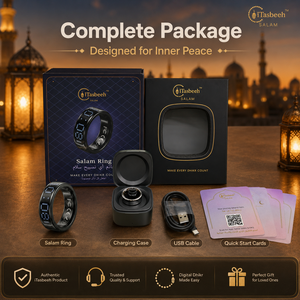 Anillo Tasbeeh Inteligente Equantu de Aleación de Titanio con Pantalla LED, Sugerencias de Zikr por IA, Recordatorio de Oración, Seguimiento de Bienestar, anillo zikr - Product Image 2