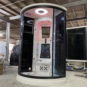 Cabina <span class=keywords><strong>Doccia</strong></span>/Bagno Turco di Lusso con Telaio Quadrato in Alluminio Scorrevole per Uso in Appartamento - Product Image 4