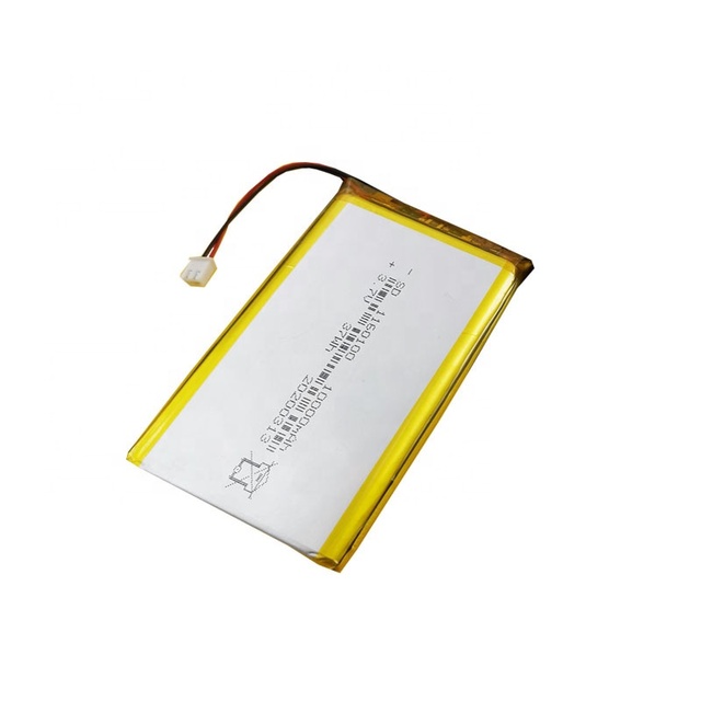 1160100 3.7V 10000mAh 10Ah Lithium Ion Li Polymer Battery with Pcb and Connector in Stock