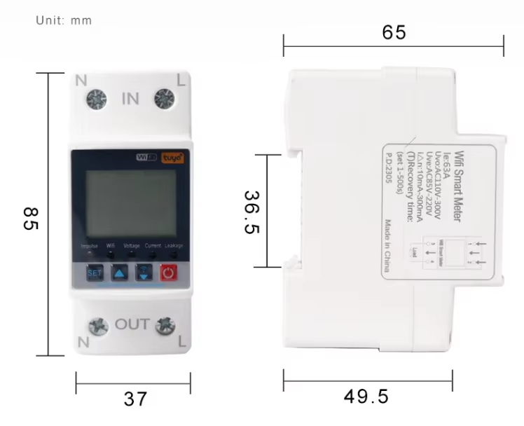 85x37x65mm