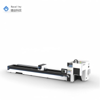 Machine de découpe laser métallique 6M haute précision CNC à fibre optique pour tubes et tuyaux, automatique 4 axes, refroidissement par eau, prise en charge DWG