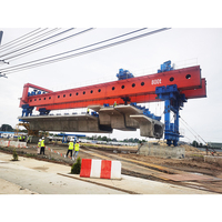 Lanceur de poutres pleine portée 200 tonnes 250 tonnes, lanceur de poutres de pont en treillis, lanceur de poutres en béton pour poutres