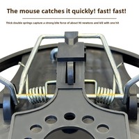 Nouvelle piège-répulsif à souris rond d'extérieur pour l'automne avec ressorts doubles épais et système manuel solide pour le contrôle des rats