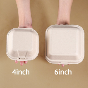 Boîtes à gâteaux pour influenceurs, boîtes bento en pulpe, boîtes d'emballage jetables, boîtes repas préemballées, snacks à emporter, boîtes à burgers - Product Image 2