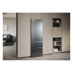 Réfrigérateur et congélateur en acier inoxydable de classe C, série 3 HTR3618CNMG, Total No Frost, couleur argent (59,5x66,7x185cm) pour usage domestique - Product Image 4