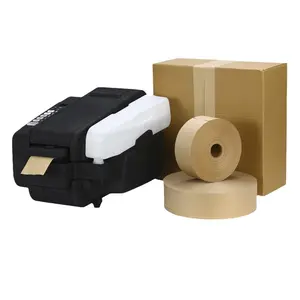 automatischer wasseraktivierter kraftpapier-dichtbandspender für schreibtisch selbstverpackungs-klebeband-spendmaschine