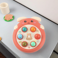 Jouet sensoriel à presser pour enfants, planche à visages d'animaux avec dômes colorés pour le jeu des tout-petits, cadeau personnalisé OEM