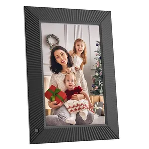 INSOVISION 10.1" 2GB 32GB IPS Touch Screen HD Digital Photo Frame with Video Playback Wi-Fi & MP3-Wooden Frame - Product Image 2
