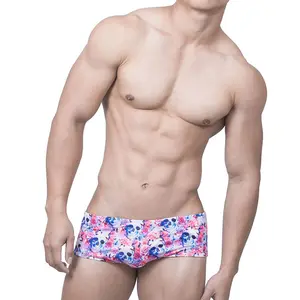 2021 Fashion New Style Brand Men Swimwear Mini Boxer Young <strong>Guys</strong> <strong>Swimsuit</strong> High Quality Skull Printing Trunks - Product Image 1