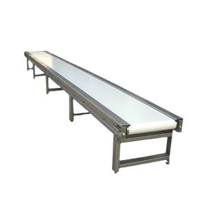 Verstelbare Snelheid Witte Pvc Band Transportband, Koolstofstaal Frame, Kan Worden Gebruikt Voor Farmaceutische Levering - Product Image 4