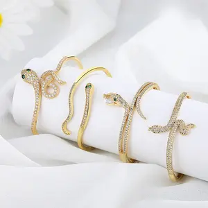 Brass Fine Fashion Wholesale ladies Bangles Jewelry Women Indian 18K Gold Jewelry Bracelets Bangles For Girls