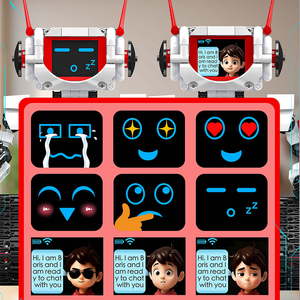 Mould King 15090 530PCS Robot <span class=keywords><strong>Serie</strong></span> RC AI Red Star Interaction Robot Model Building Block Model Technical Toy Festival Gift - Product Image 4