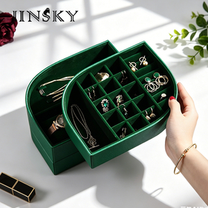 Light Luxury Necklace Jewelry Box – Desktop Storage <b>Case</b> for <b>Earrings</b>, Bracelet & Pendant, Gift Box Organizer - Product Image 3