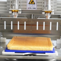 Cortadora de Pastel Ultrasónica Industrial con Máquina de Corte Triangular, Diamante y Cuadrado de Precisión para Fábrica de Panadería