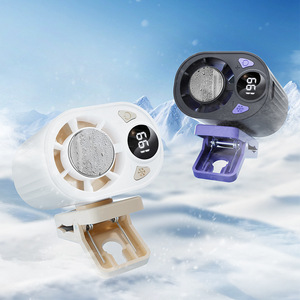 Ventilador portátil con clip, pantalla digital, 199 configuraciones de velocidad, recargable por USB, ventilador de refrigeración portátil para uso en exteriores - Product Image 1