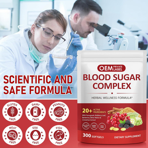 Suplemento OEM en Cápsulas Blandas para el Nivel de Azúcar en Sangre con Canela, Melón Amargo, Hoja de Morera, Fenogreco, Berberina y Vitaminas para la Energía - Product Image 6