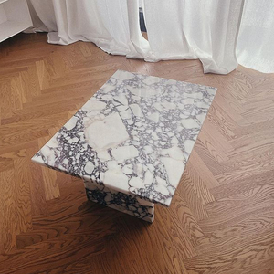 <span class=keywords><strong>Table</strong></span> de salle à manger en marbre calacatta alto au design personnalisé <span class=keywords><strong>table</strong></span> de salle à manger ovale en marbre meubles calacatta ensemble de <span class=keywords><strong>table</strong></span> à manger en marbre violet - Product Image 3