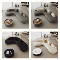 Canapé d'angle modulable en velours blanc, design moderne, garni d'éponge, pour salon, appartement, villa, école