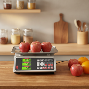 चतुर 40 किलोग्राम डिजिटल बेंच स्केल नेतृत्व/एलसीडी डिस्प्ले 1 जी सटीकता एब्स + स्टेनलेस स्टील सामग्री ओम/ओडम अनुकूलन योग्य 1 वर्ष की - Product Image 2