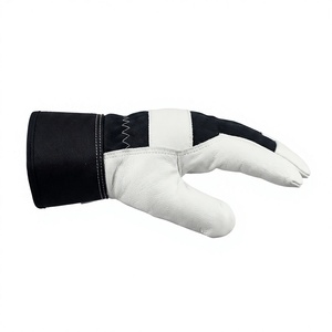 Gants de conducteur professionnels en cuir de chèvre grainé certifiés CE, avec manchette de sécurité, anti-chaleur, antidérapants, pour l'industrie et le jardinage - Product Image 2