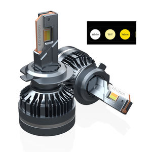 Rgb трехцветные супер яркие 100 Вт 200 Вт фары M7 с управлением приложением 3 вида цветов 6000 К 3000 К 4300 К Белый Желтый светодиодные фары лампы - Product Image 2