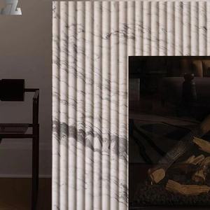 Decoración moderna para el hogar, chimenea independiente de estilo Luis XVI tallada a mano, mármol de Carrara de lujo, diseño exclusivo de piedra Natural - Product Image 5