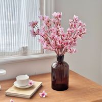 Bunga buatan cabang sutra imitasi bunga sakura batang bunga palsu untuk dekorasi taman rumah
