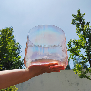 Juego de Cuencos Cantores de Cristal Aurora Cósmica, 3 Piezas, 432Hz, Terapia de Sonido de Cuarzo con Bolsa de Transporte para Baño Espiritual - Product Image 2
