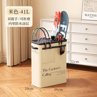 Panier à linge pliable Portable panier à linge 75l pliable grand stockage de vêtements panier à linge panier de bain mince pour dortoir d'angle
