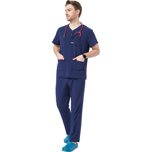 Tenues médicales personnalisables avec LOGO pour hommes : Ensembles professionnels à séchage rapide pour médecins, infirmiers, dentistes et pédiatres - Product Image 6