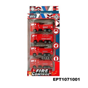 Dollartoys khuyến mãi Diecast chữa cháy xe tải đồ chơi xe tải nhựa kéo trở lại mini xe nhỏ bé xe mới cho trẻ em - Product Image 5