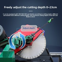 Machine de découpe de pierre de bureau Type 800 pour grandes tuiles de marbre et briques réfractaires, coupe de profil incliné à 45 degrés, garantie 3 ans
