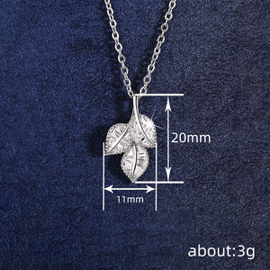 Collar con colgante de hoja para mujer, joyería sencilla y moderna, regalo para uso diario - Product Image 5